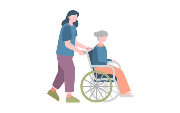 生活支援・福祉制度の案内のイラスト