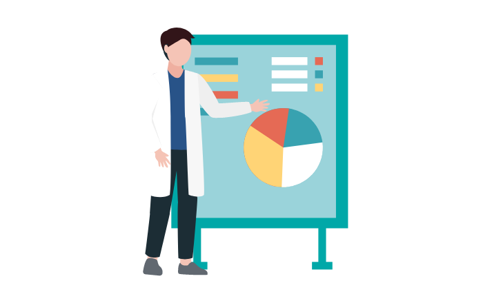 患者・家族への教育・啓発活動のイラスト