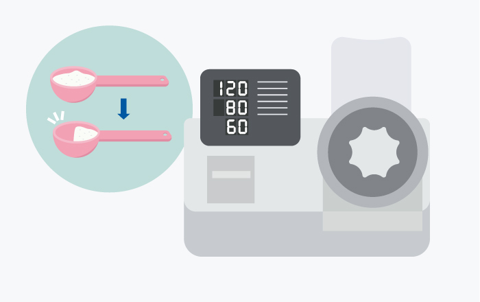 塩分控えるのイラスト